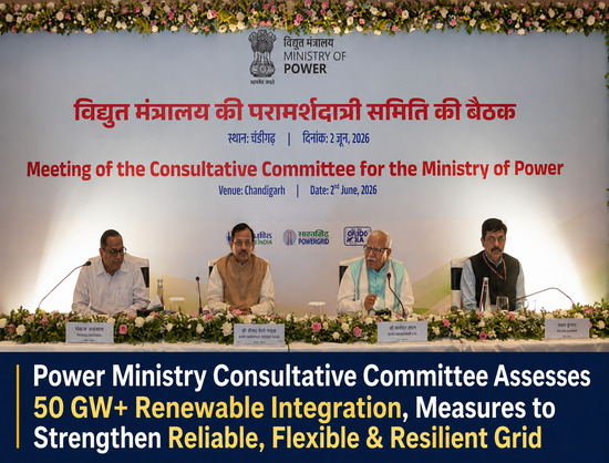 Power Ministry Committee Assesses Grid Stability Amid Record Integration of Over 50 GW RE Capacity
