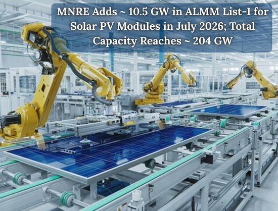 ALMM Update: Solar Module Capacity Surpasses 204 GW in July 2026