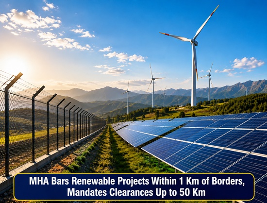 MHA Bars New Renewable Energy Projects Within 1 Km of India’s Borders