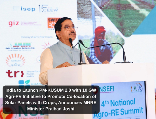 Govt to Launch PM-KUSUM 2.0 with 10 GW Agri-PV Component: MNRE Minister