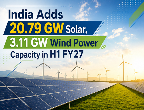 India Adds 3.69 GW RE Capacity in September 2026, Total Addition in FY27 Reaches 24.56 GW