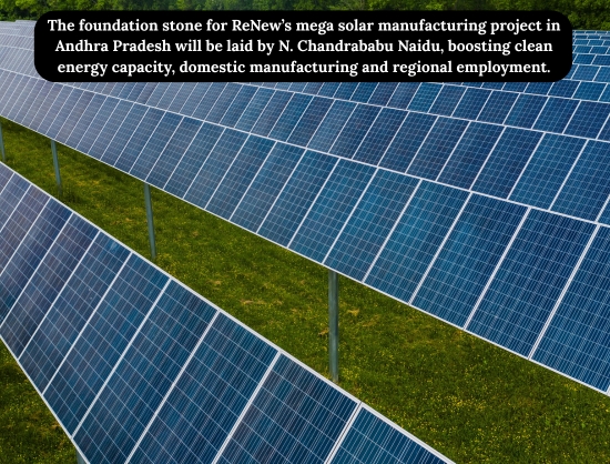 ReNew to Set Up INR 5,400 Crore Solar Manufacturing Facility in Andhra Pradesh