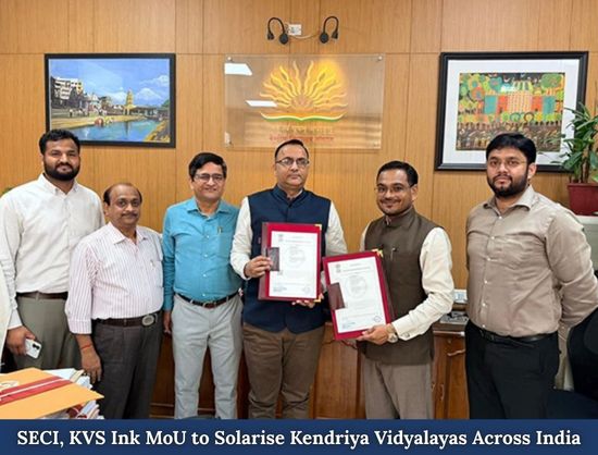 SECI, KVS Sign MoU for Nationwide Solarisation of Kendriya Vidyalayas