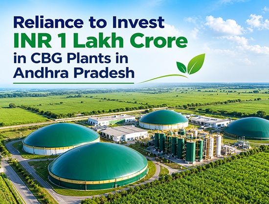 Reliance to Invest INR 1 Lakh Crore in Andhra CBG Plants