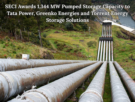 Tata Power, Greenko, Torrent Win SECI’s 1,500 MW/12,000 MWh PSP Auction