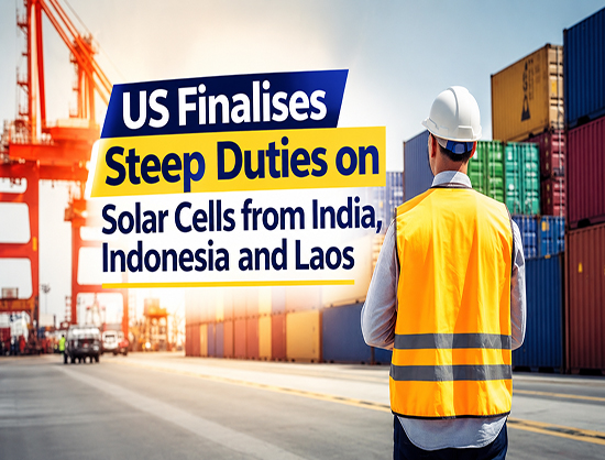 US Finalises Anti-Dumping, Countervailing Duties on Solar Cells from India, Indonesia, Laos