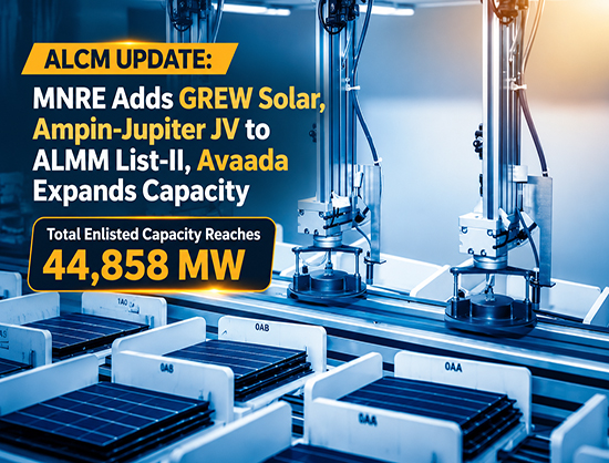 GREW Solar, Ampin-Jupiter JV Enter ALCM List, Total Enlisted Cell Capacity Nears 45 GW